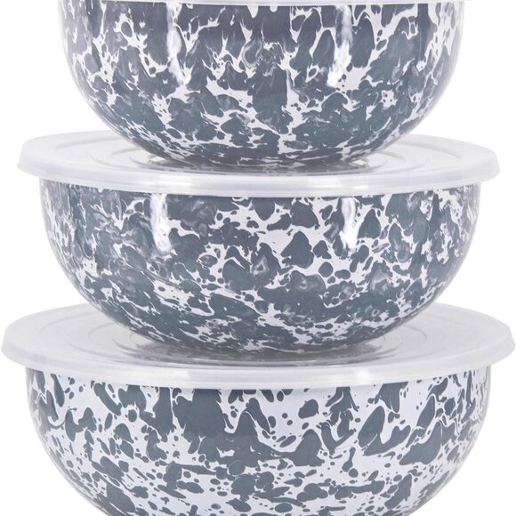 Golden Rabbit Enamelware Mixing Bowls - Thumbnail 3